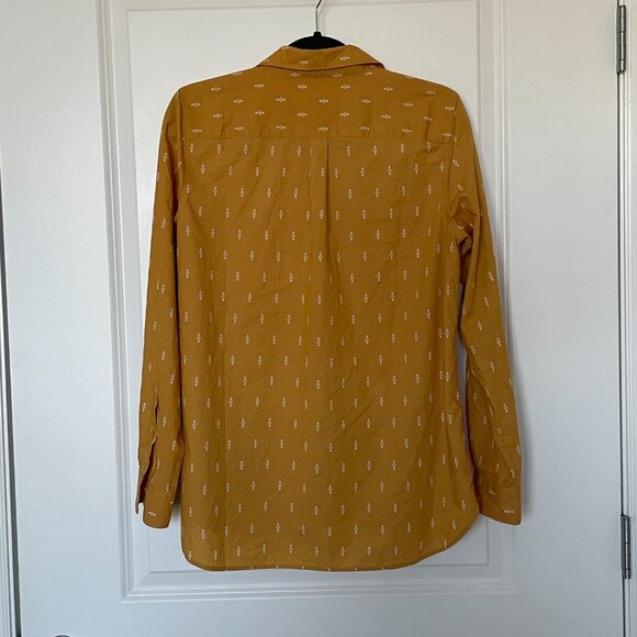 Garnet Hill Essential Organic Cotton Shirt Long Sleeve Button Down - Picture 3 of 3